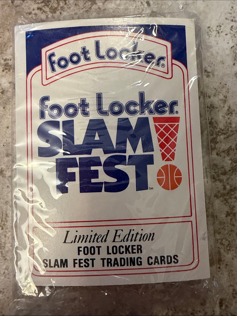1991 Foot Locker Slam Fest Limited Edition Trading Cards Unopened Pack